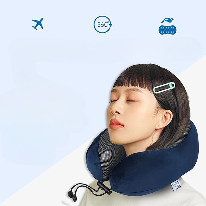 NeckRelaxingPillow™ - Bleu - Intérieur Design Auto